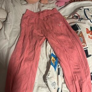 Nike Pink Sweatpants Relaxed Fit Joggers